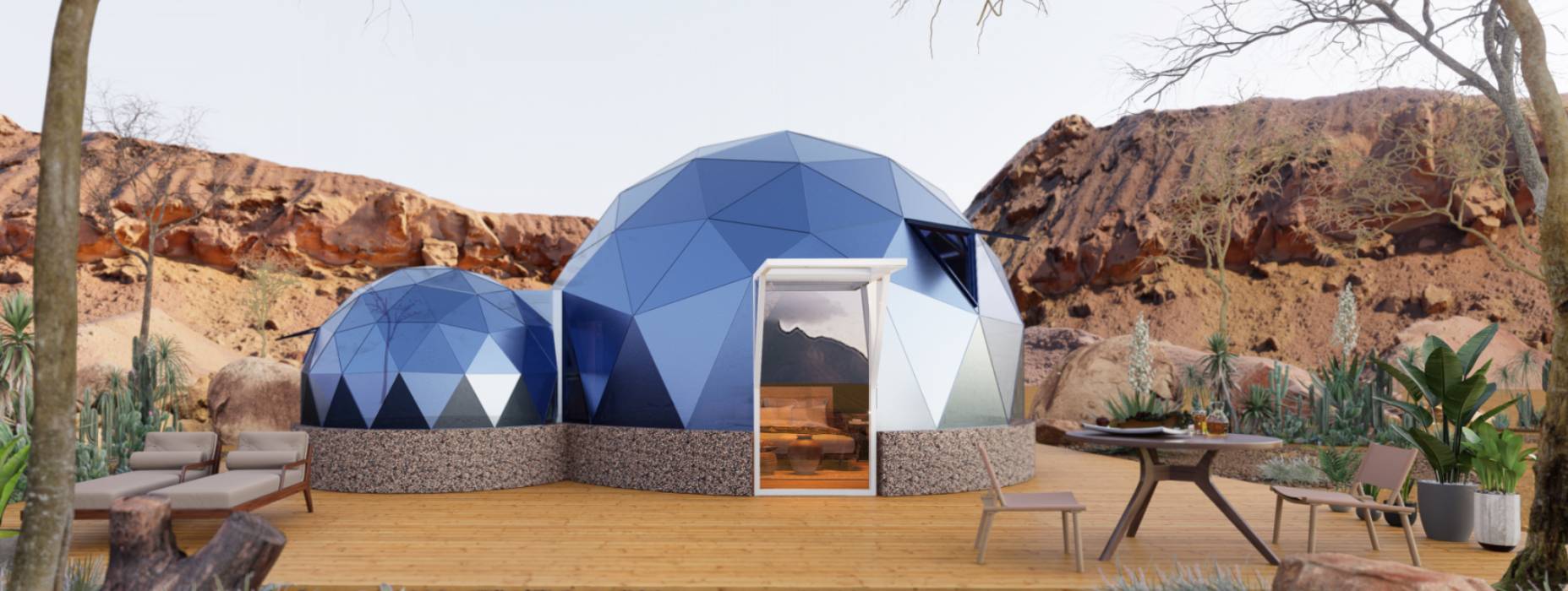 兴隆县球形智能光伏玻璃星空房